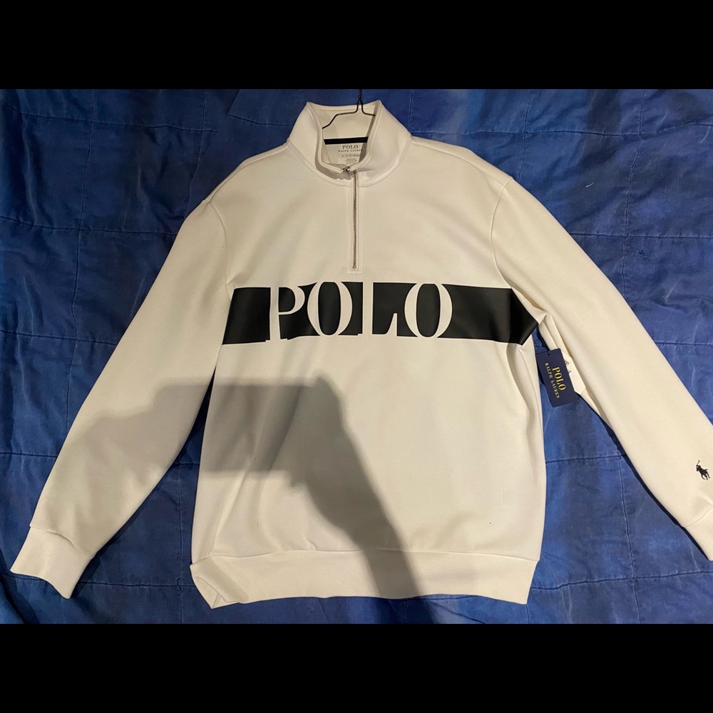 XL White Polo Sweater
